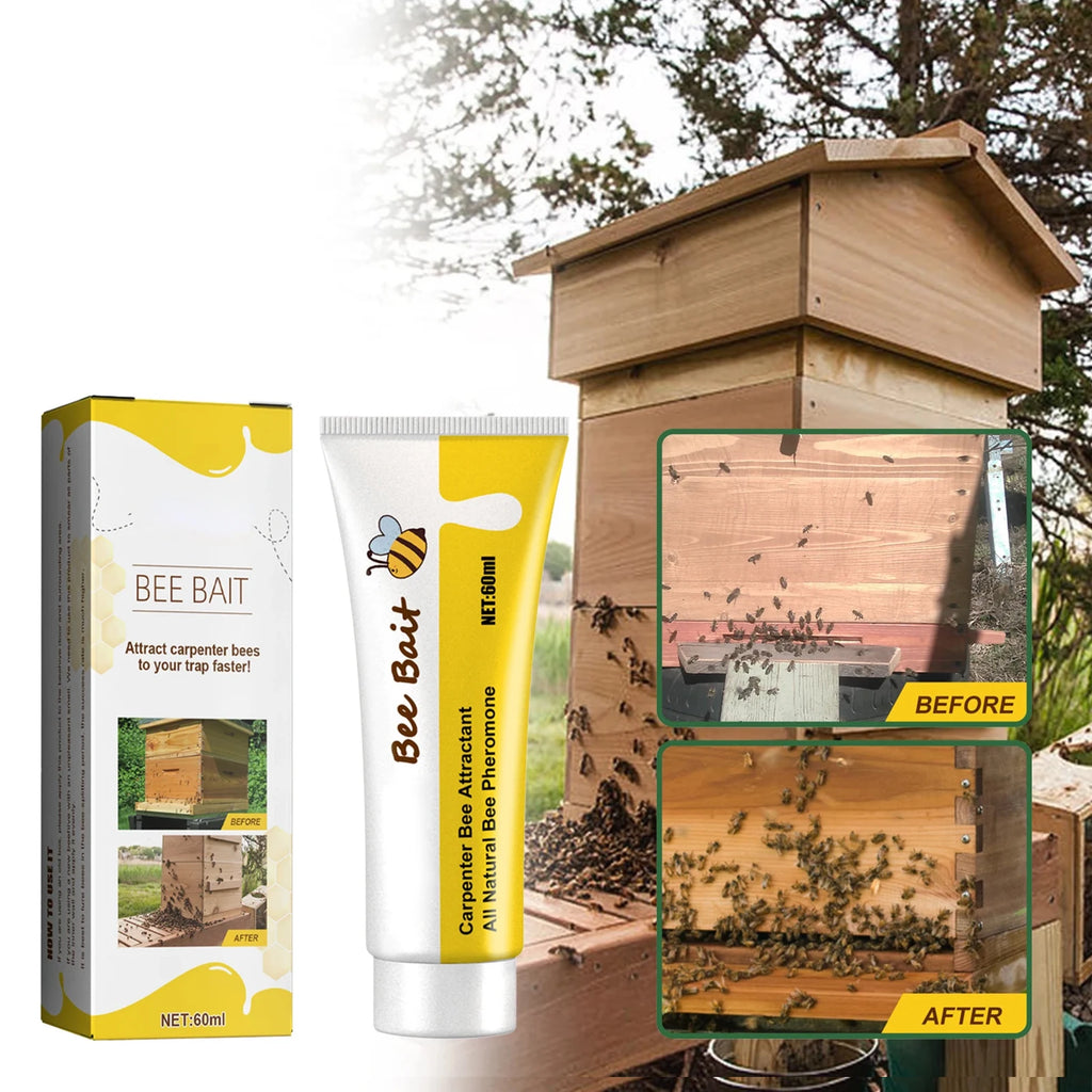 Outdoor Beekeeping Bee Attractant Bait - Easy Catching Bee Queen Pheromone Lure Swarm Commander for Honey Hive Attraction