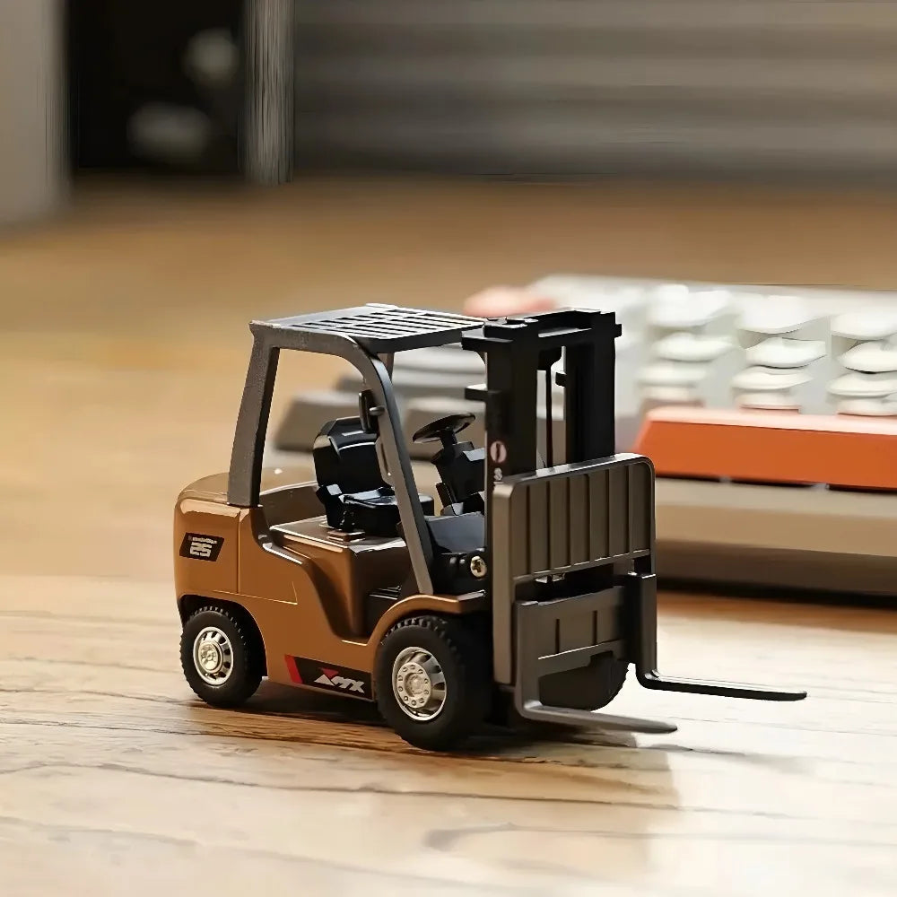 Y2k 1/64 Ask Nanfeng Remote Control Alloy Forklift Engineering Vehicle Desktop Game Toy Model Series Boys' High end Gift