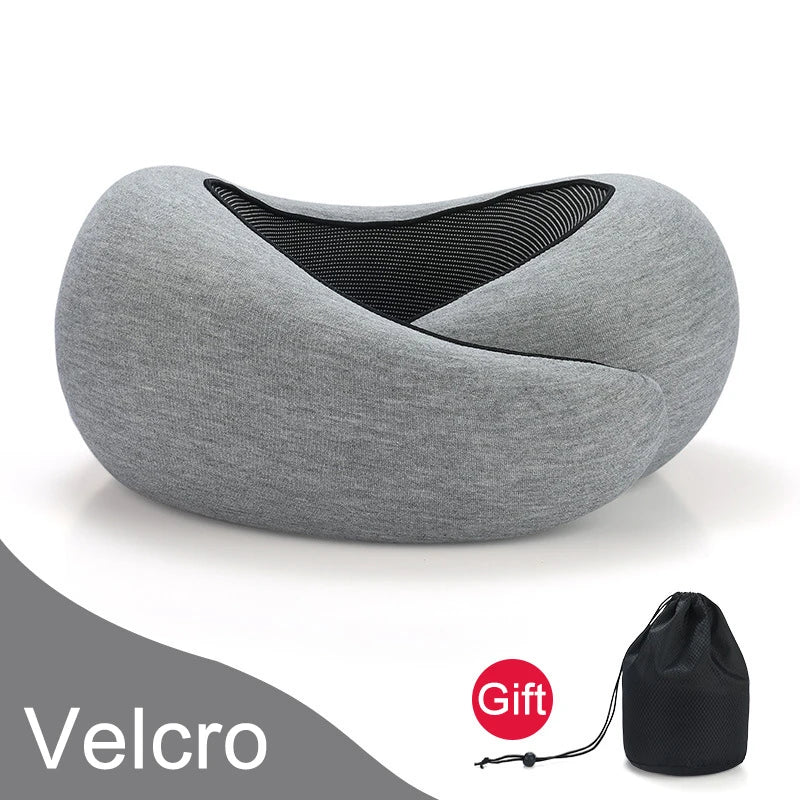 U Shape Memory Foam Neck Pillow Snail Travel Neck Pillows Portable Cervical Vertebra Airplanes Noon Break Pillow Relax