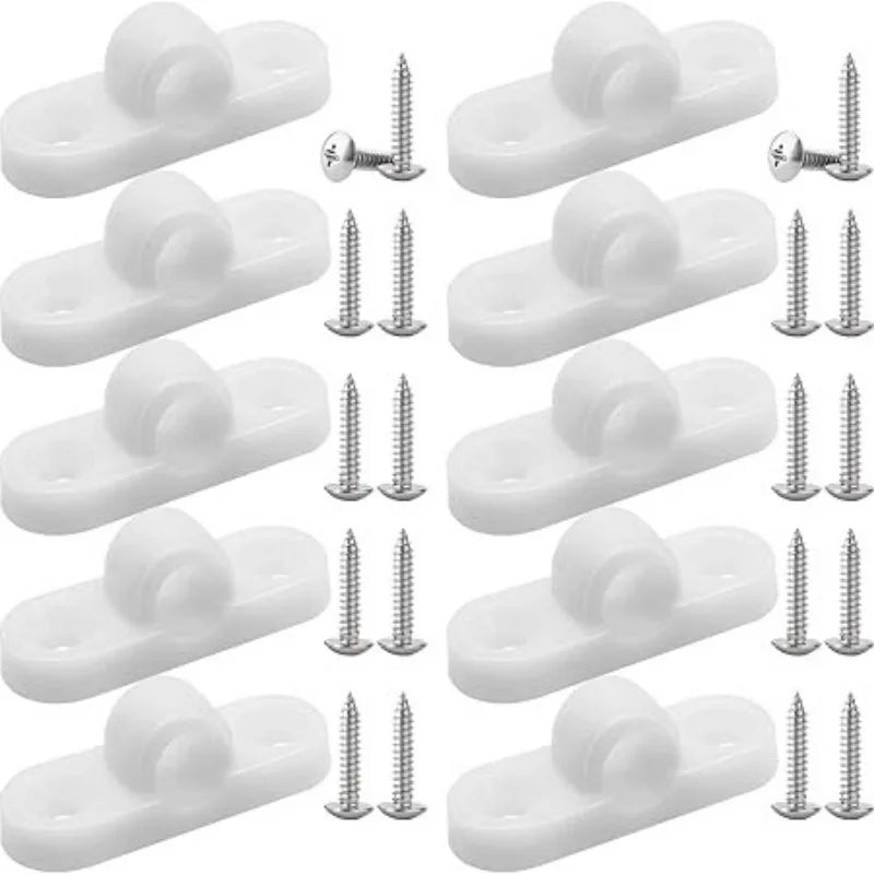 10pcs Portable Lightweight Horizontal Awning Mounting Pole Brackets for RV Awning Support Accessories for Caravans Awnings