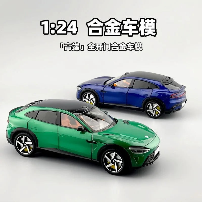 Alloy Diecast X YU7 Model 1:24 New Energy Crossover Vehicle with Detailed Interior for Collection Birthday Gift Home Decoration