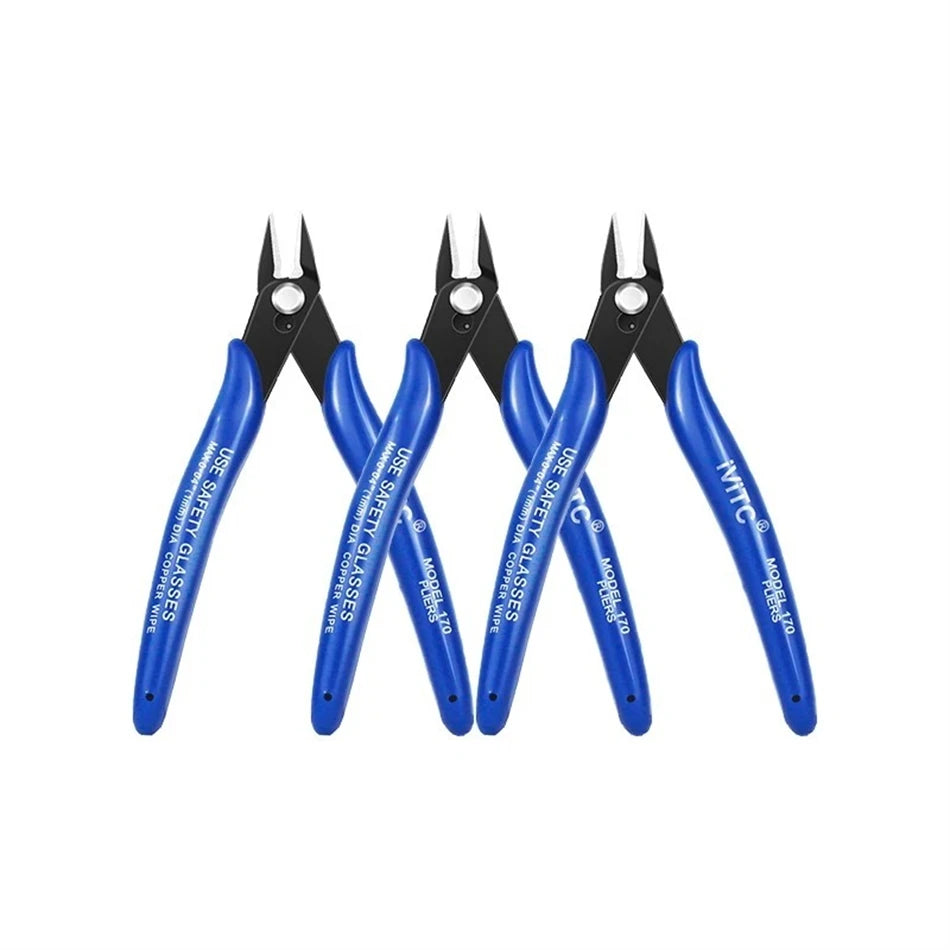 1PCS/5PCS Diagonal Pliers Carbon Steel Pliers Electrical Wire Cable Cutters  Wire Snips for Electronics Soft Copper Jewelry