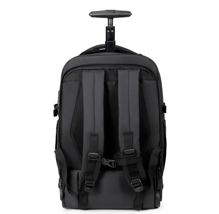 2025 Men Oxford Waterproof Rolling Backpack Men Business Travel Trolley Bags Men Carry-On Hand Luggage backpack for Men Rolling