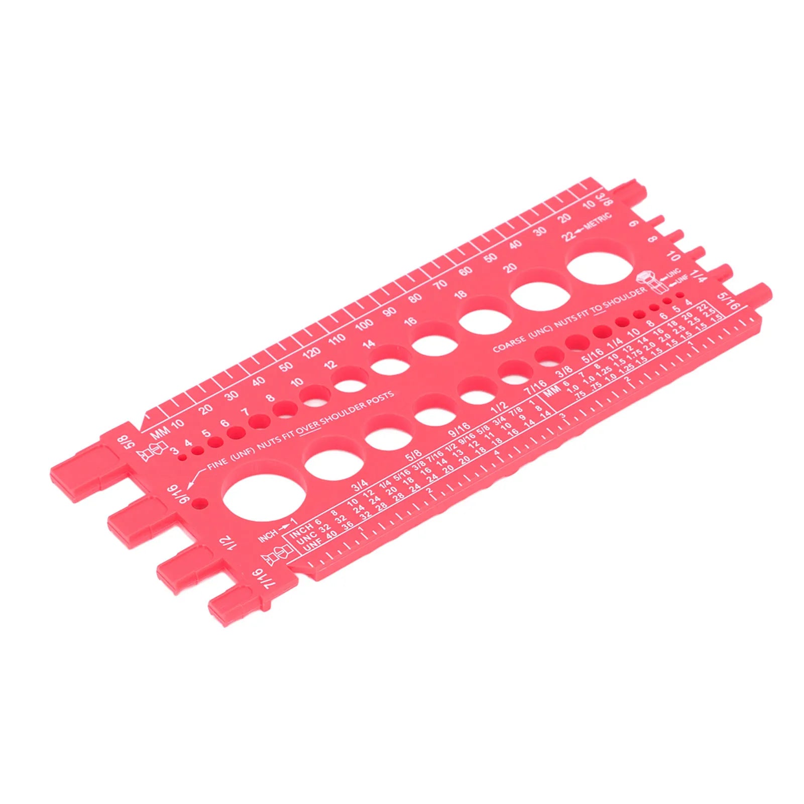Nut Bolt Screw Gauge Multi Functional Inch Metric Quick Identification Nut Bolt Thread Checker Protable Thread Measuring Tool