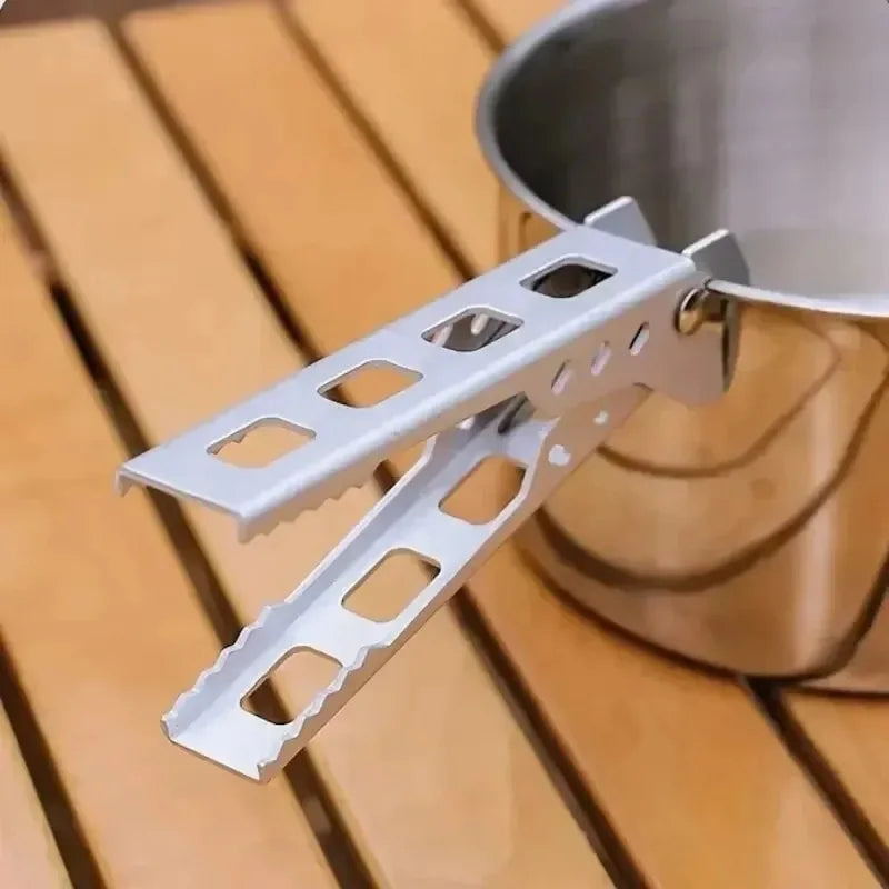 Outdoor Aluminium Anti-hot Alloy Clip Bowl Gripper Holder Portable Camping Pot Pan Handle Kitchen Accessories Cooking Supplies