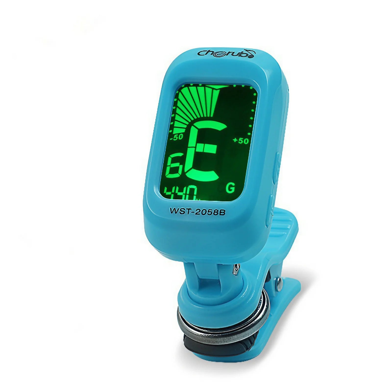 Digital Acoustic Clip Type Guitar Tuner Rotatable Clip-on Tuner LCD Display for Chromatic Acoustic Guitar Bass Ukulele Guitar