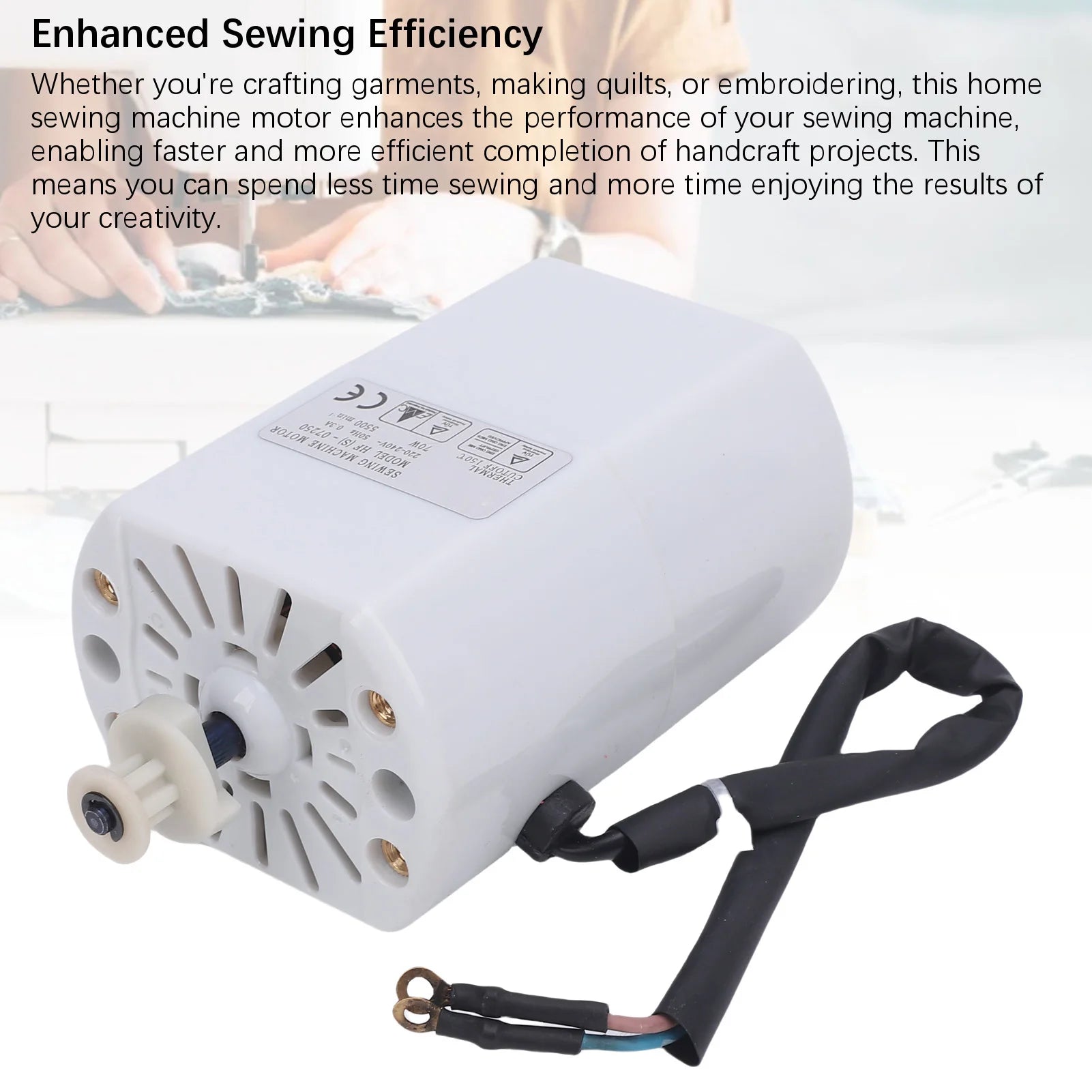 Sewing Machine Motor 70W Multifunctional 5500RPM Powerful Electric Sewing Machine Motor for Home Electric Sewing Machine Motor