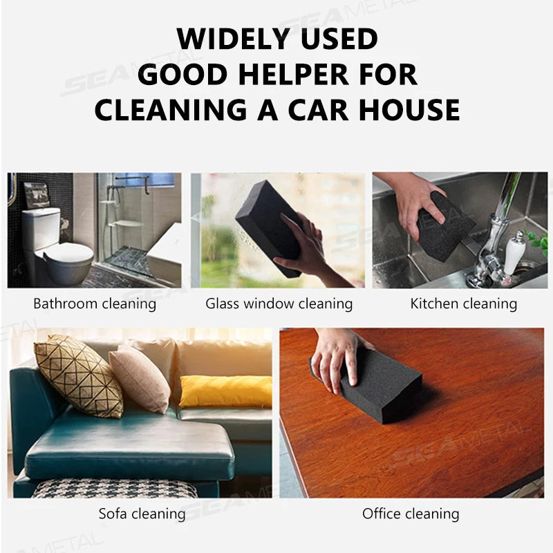 SEAMETAL Car Wash Sponge Large Soft Foam Super Absorbent Sponge Easy Grip Non Scratch Dust Remover for Car Home Cleaning Tools