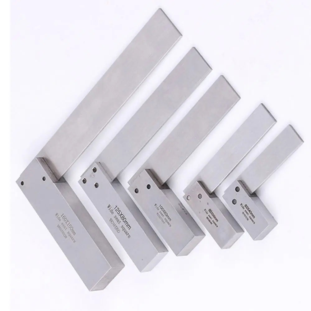 Machinist Square 90 Degree Right Angle Engineer Set Muti-Size Precision Grinding Steel Hardened Square Ruler Ruler Protractor
