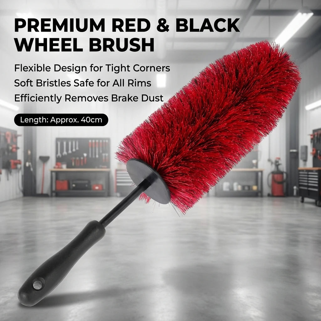 45cm Multifunction Car Wheel Wash Brush Soft Non-Scratch Tire Cleaning Rim Brush Auto Care Detailing Washing Tool