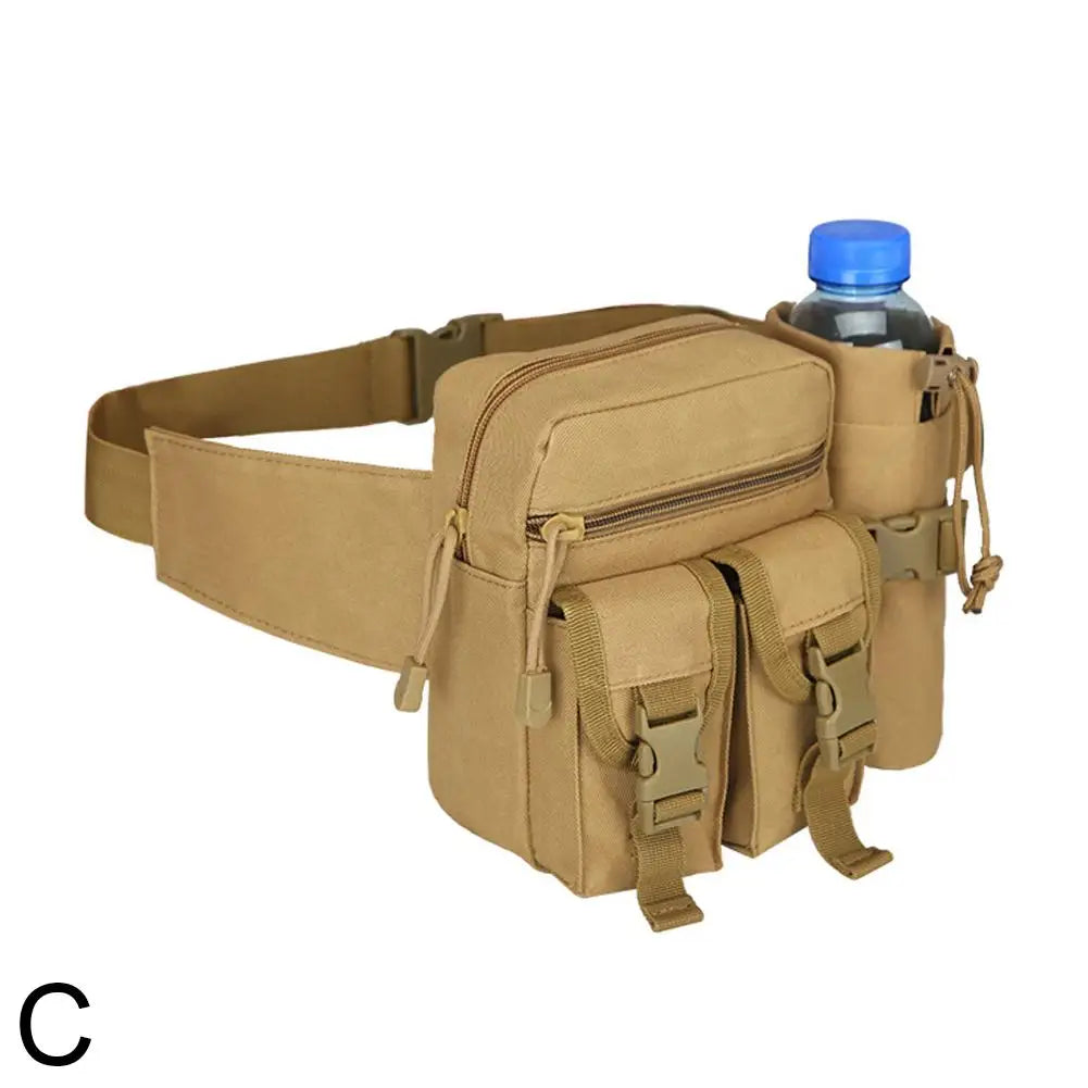 New Tactical Waist Bag Waterproof Nylon Men Fanny Pack Hiking Outdoor Camping Shoulder Bum Belt Sport Chest Bags 2025