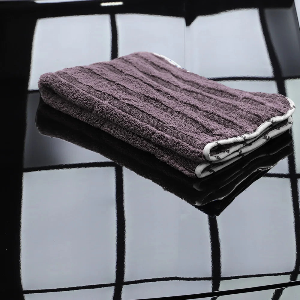 SPTA Gray Microfiber Car Drying Towel Super Absorbent 82*54 cm Auto Wash Cleaning Cloth 900GSM