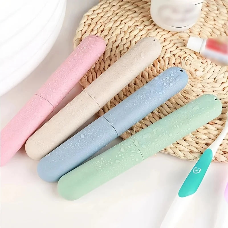 A simple and portable toothbrush and dental appliance storage box for business trips