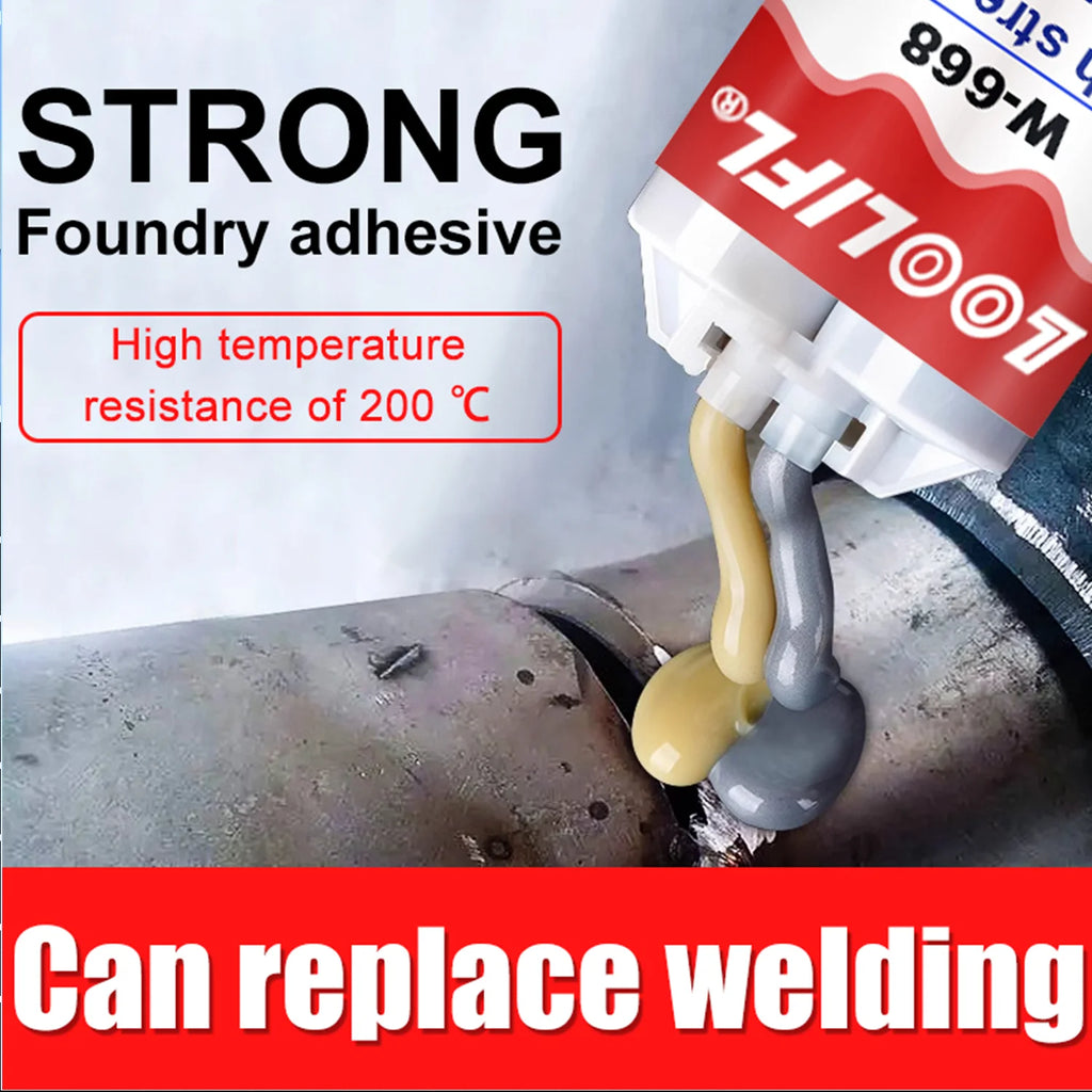 LOOLIFL High Temperature Glue for Metal Welding Strength Repair Resistant Magic AB  Plastic Wood  Adhesive Purpose Bi Component
