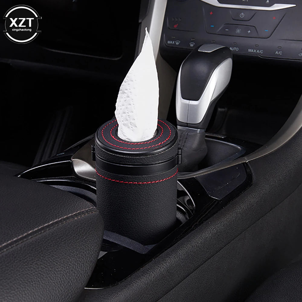 1pc Multifunction Car Tissue Box Cover Holder Auto Round Paper Tube Safety Broken Window Tissue Cup Auto Interior Accessories