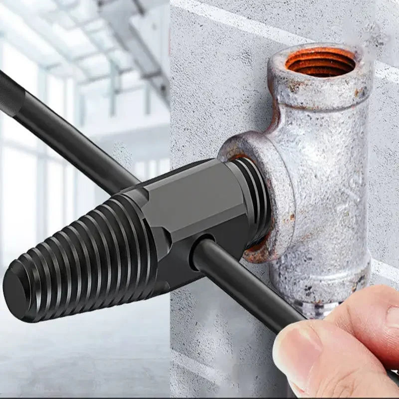 Double Head Wrench Faucet Valve Broken Screw Extractor Set Pipe Remover Damaged Wire Water Pipe Bolt Removal Plumbing Tool