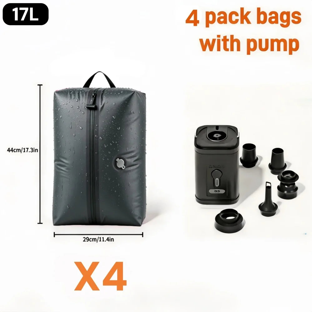 Travel Accessories Compression Bag Clothes Vacuum Storage Bags Reusable Luggage Suitcase Space Saver Clothing Packaging Bag