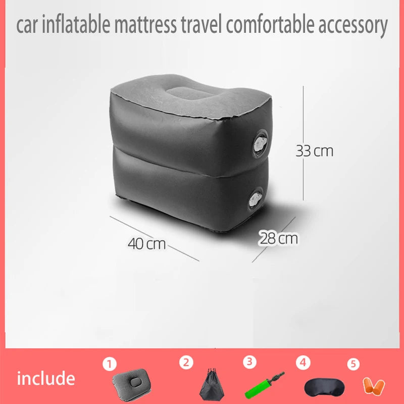 Inflatable Bed Travel Sleeping Pad Universal Kids Pedal Leg Stool Comfortable Rest Accessoriers For Air Plane High Speed Train