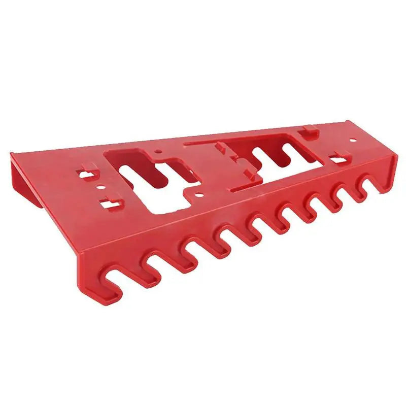 Red Wrench Organizer Plastic Wrench Organizer Tray Sockets Storage Tools Rack Sorter Standard Spanner Holders Wrench Holder