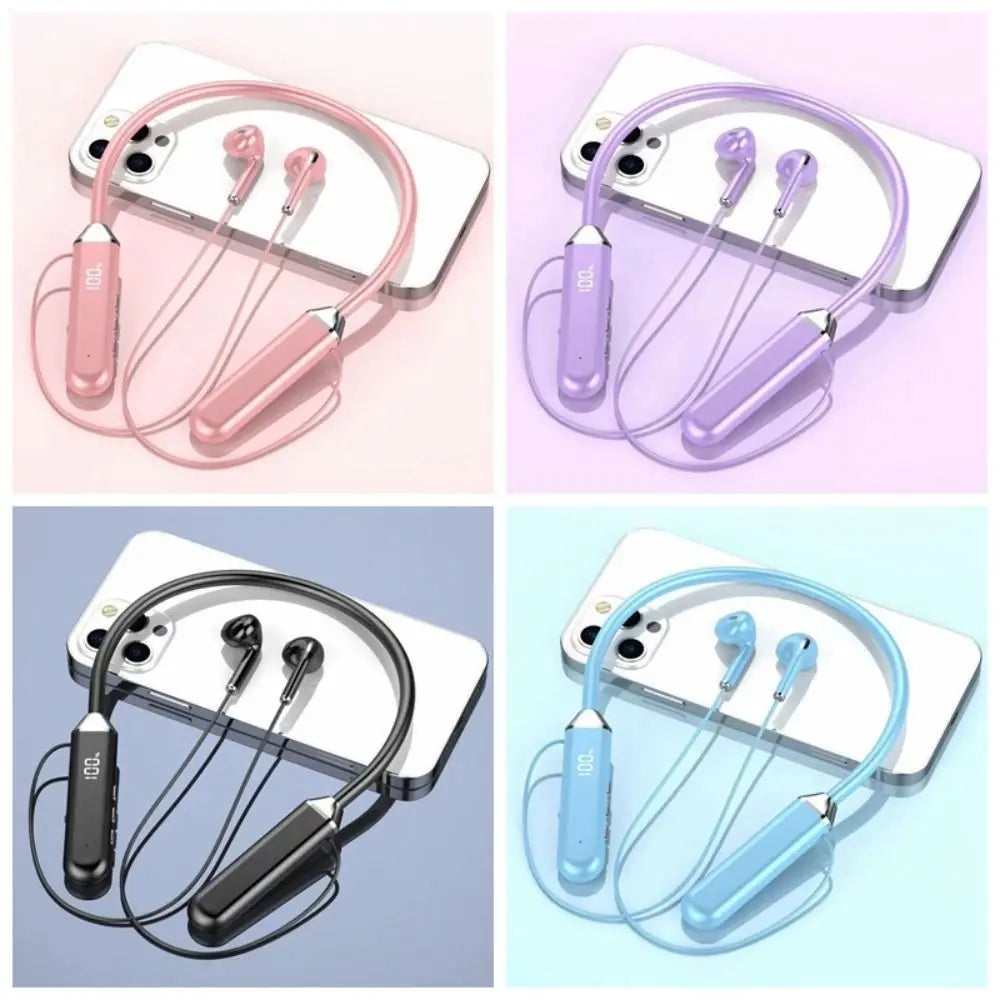 Waterproof Bluetooth Earphone Bluetooth Aluminum Alloy Wireless Headphones With Microphone Bilateral Stereo Neckband Headphones