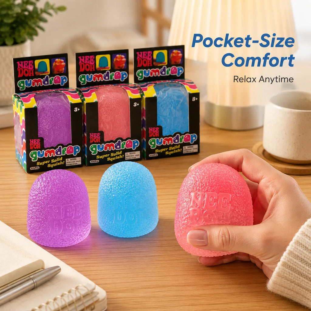 NeeDoh candy-colored stress-reducing squeeze ball toy, soft and slow-rebound adult stress-relieving squeeze ball toy
