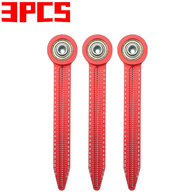 Adjustable Rotary Ruler Woodworking Drawing Circular Drawing Tool Hole Ruler for Carpenter Drafting DIY Marking Compass Tools