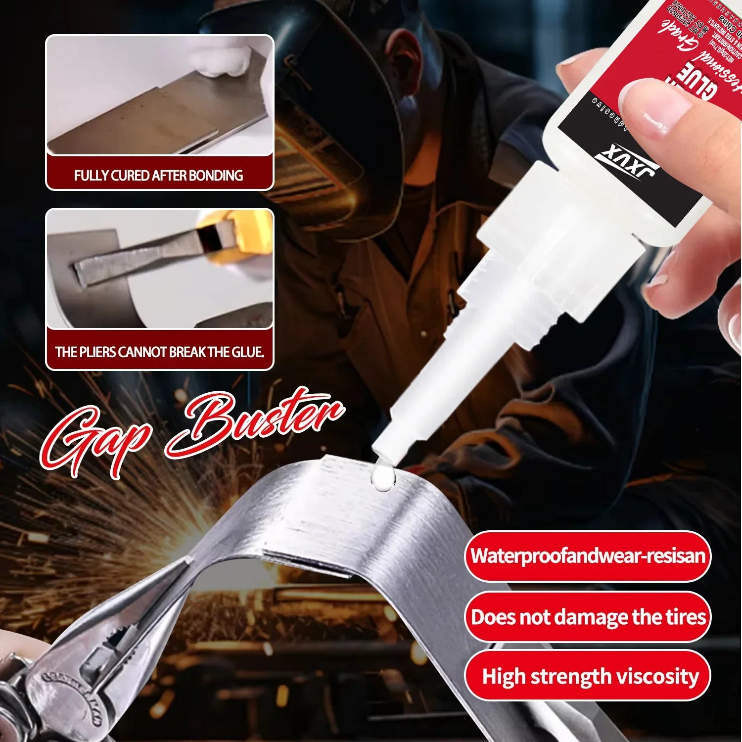 10PCS 502 Super Strong Adhesive 20g, Cyanoacrylate Insta Adhesive, for Hard Plastics, Crafts, Ceramics, Frame, Leather, Metal, Strong Bonding Liquid Versatile Glue Tool,With precision dispenser.