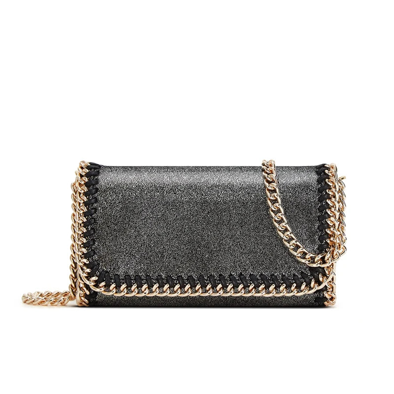 Luxury Designer Mini Crossbody Bag for Women  Fashion Chain Shoulder Bag with Phone Purse Wallet Elegant Branded Handheld Clutch