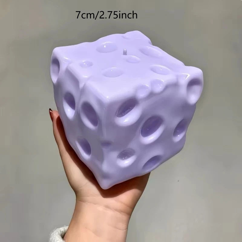 New Blueberry Color Cheese Squishy Toy Vaseline Filled Soft Squeeze Stress Relief Fidget Sensory Food Shape Gift