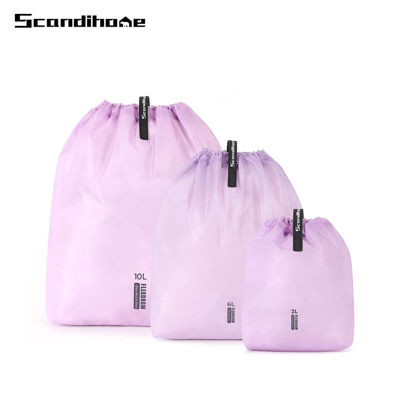 Large Capacity Waterproof Storage Bag for Clothes Travel Organizer Pouch with Multiple Pockets for Outdoor Hiking Camping