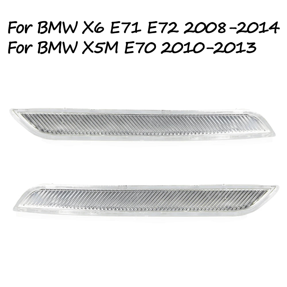 For BMW X6 E71 E72 X5M E70 2008 2009 2010 2011 2012 2013 2014 Fender Light Turn Signal Side Marker Light 63147187087 63147187088