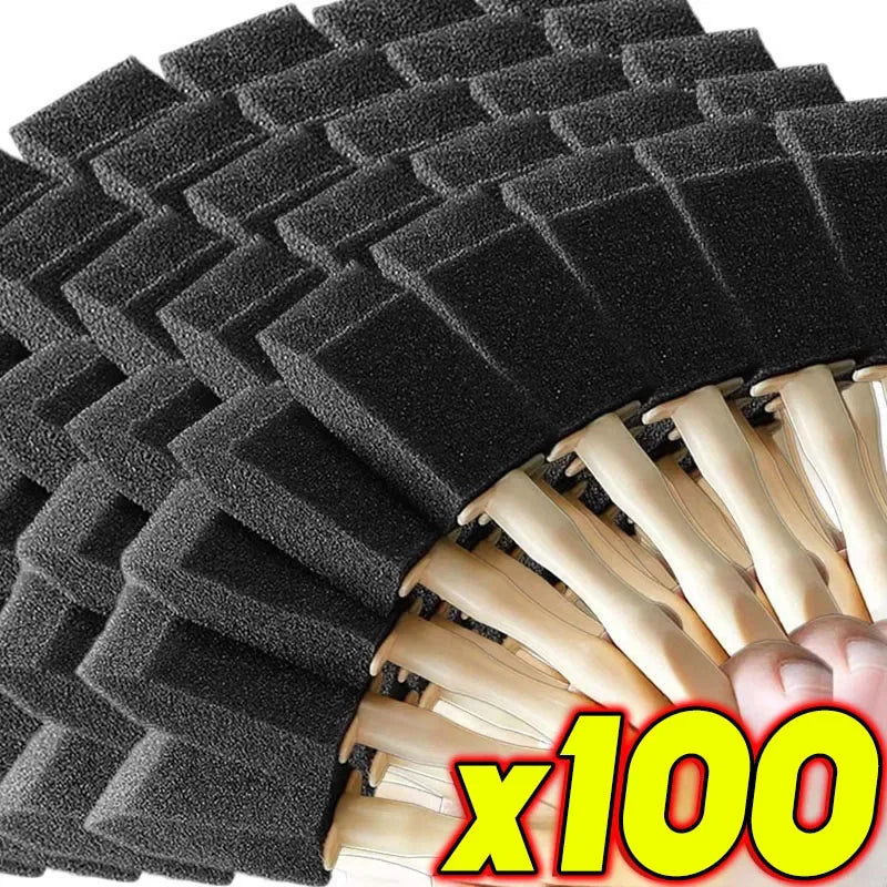 100/1pcs Car Air Conditioner Vent Cleaning Brush Auto Interior Air Outlet Detailing Scrub Sponge Brush Grille Duster Clean Tools