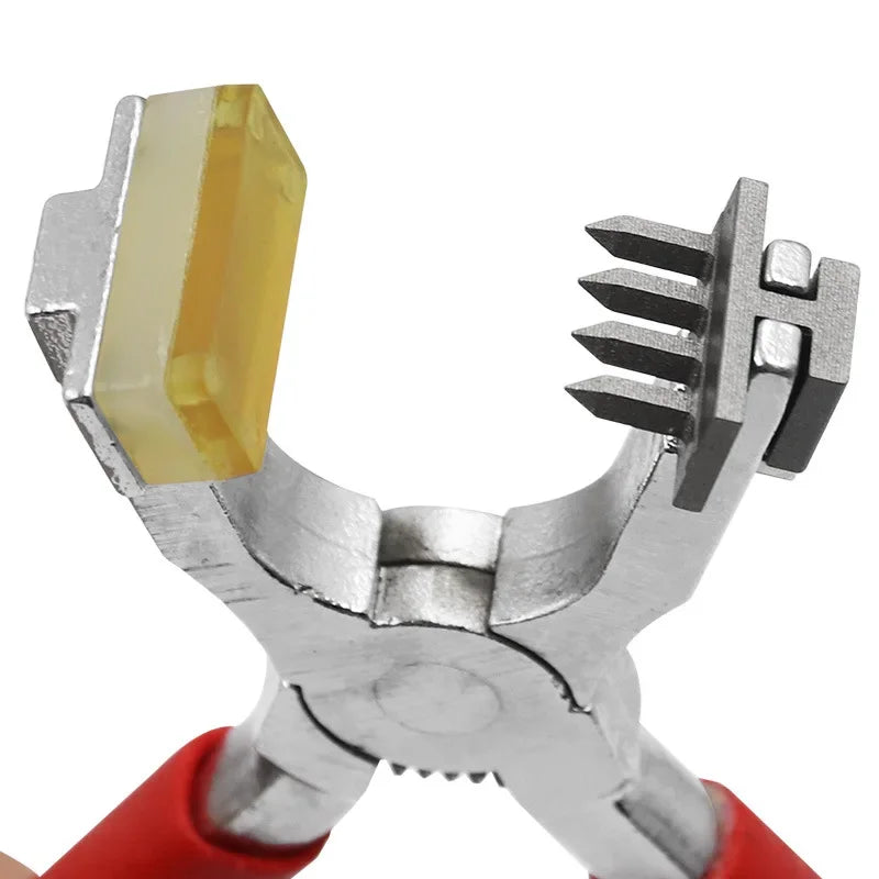 Creative Leather Goods Clamp Tool Craft Punch Handheld Silent Punch Tool Pliers Sewing Stitch Chisel Diamond 4mm Punch