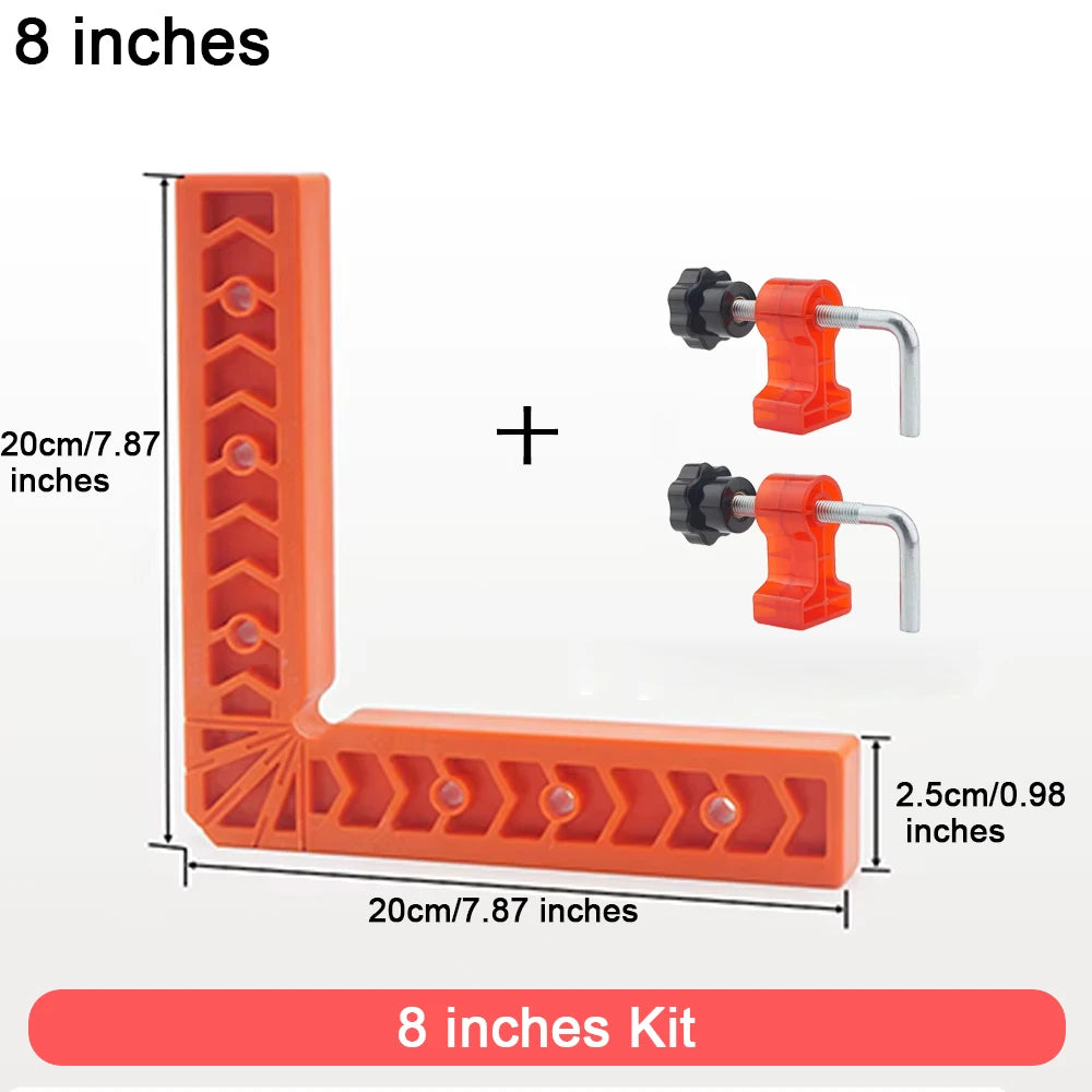 90 Degree Auxiliary Positioner Squares Right Angle Ruler Clamps Reusable Plastic L Fixed Corner Gripper Woodworking Holder Tools