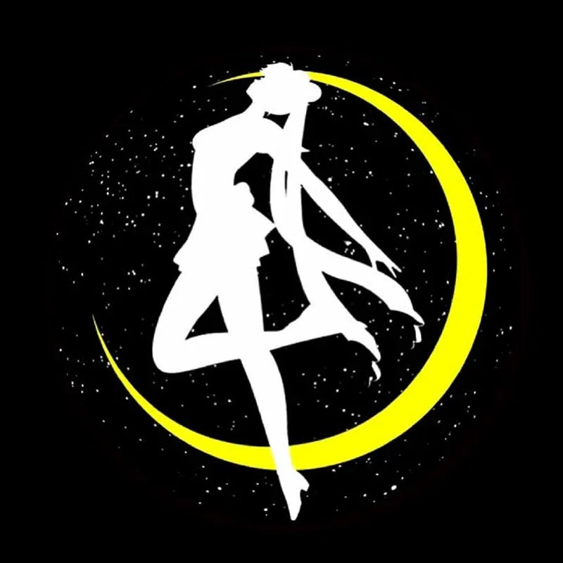 Sailor Moon Car Welcome Light High Definition Projector Hd Ambient Light Induction Open The Door Safety Signal Lamp Decoration
