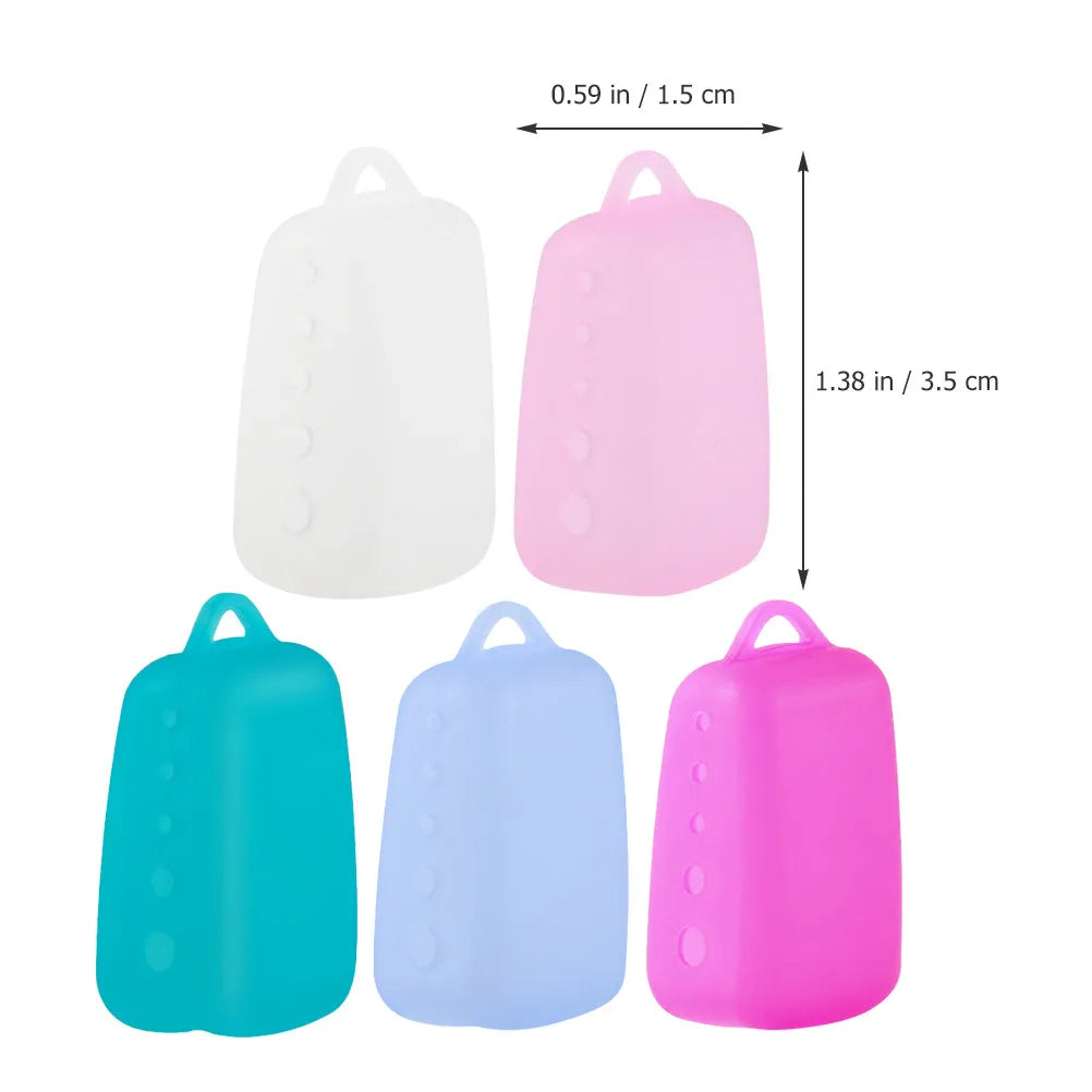 5Pcs Silicone Toothbrush Head Covers Protective Caps Travel Dustproof Universal Toothbrush Accessories Cover Covers Caps