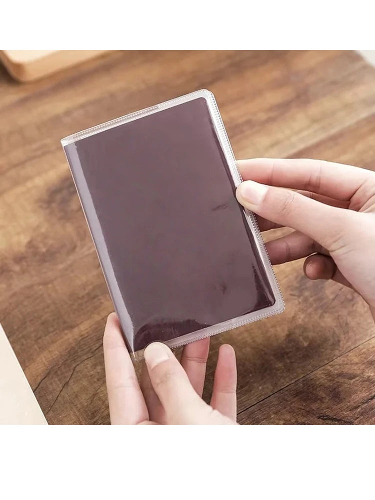 1PC Passport Protective Cover Transparent Frosted, PVC Material Waterproof Document Case