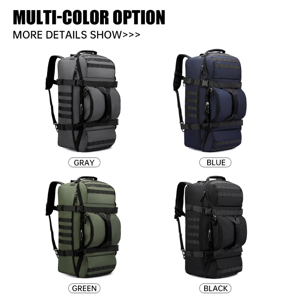 Outdoor Mountaineering Bag 90L Super Large Capacity Backpack Waterproof Long-Distance Travel Hiking Backpack Camping Storage Backpack Forest Off-Road Club Desert Travel
