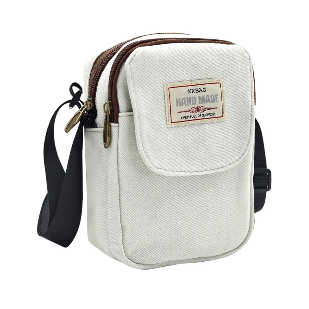 Cartoon Printed Shoulder Handbag Oxford Cloth Square Crossbody Messenger Bags Large Capacity Cosmetic Bag
