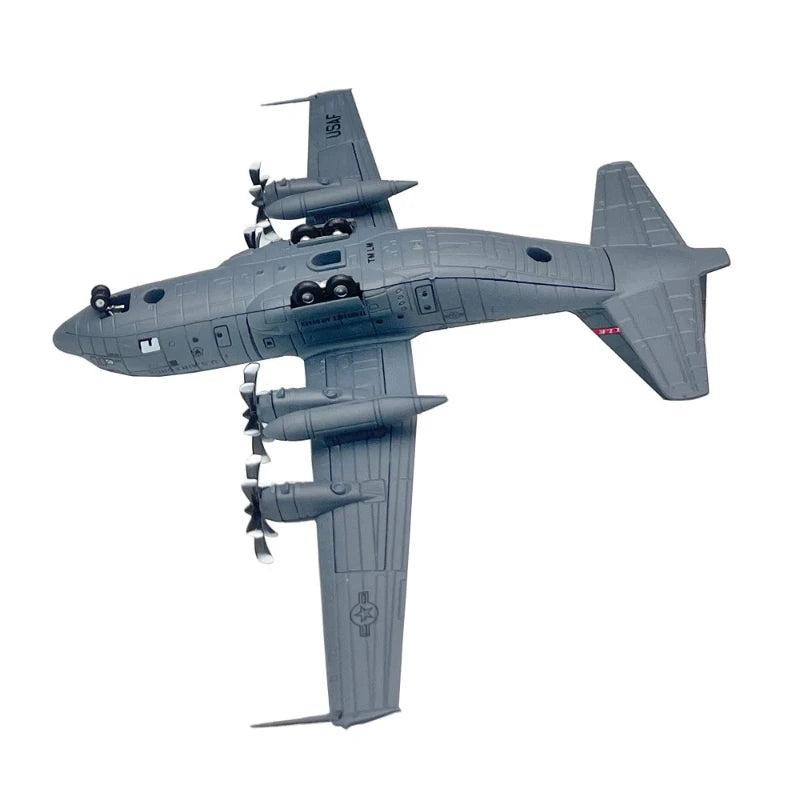 US Air Force C130 Hercules Transport Aircraft 1/200 Scale Alloy Finished Military Fighter Replica Model For Collectors Display