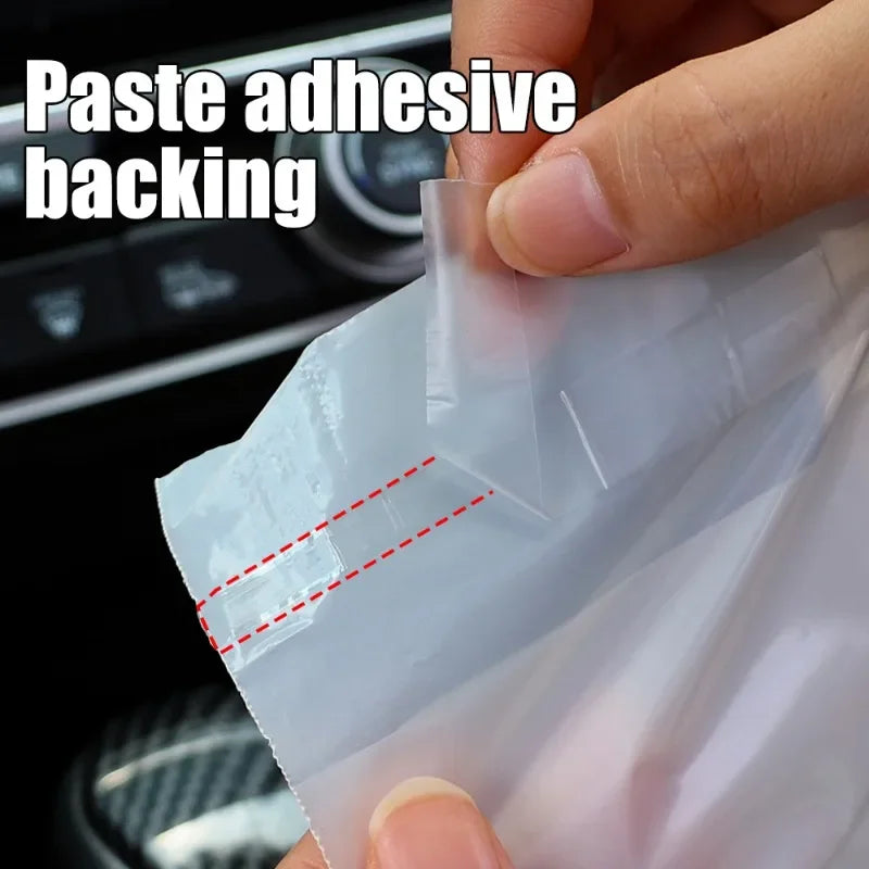90-30pcs Cartoon Capybara Car Disposable Garbage Bag Portable Universal Auto Door Seat Household Thickened Desktop Trash Can