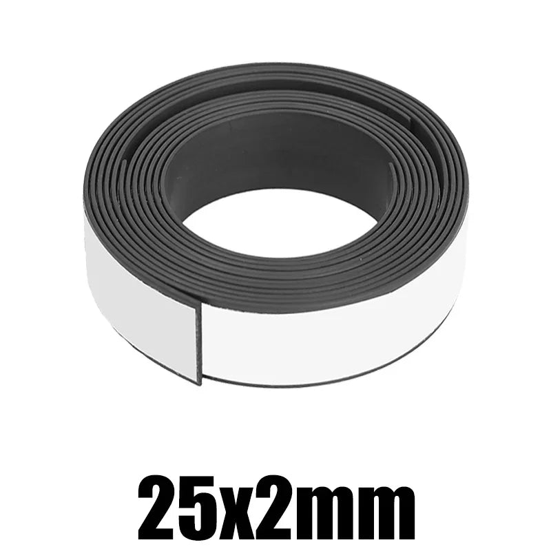 Self Adhesive Magnetic Tape Cuttable Rubber Magnetic Strip For Fridge Wall DIY Photo Poster Fixing Tape Home Office Storage Tool
