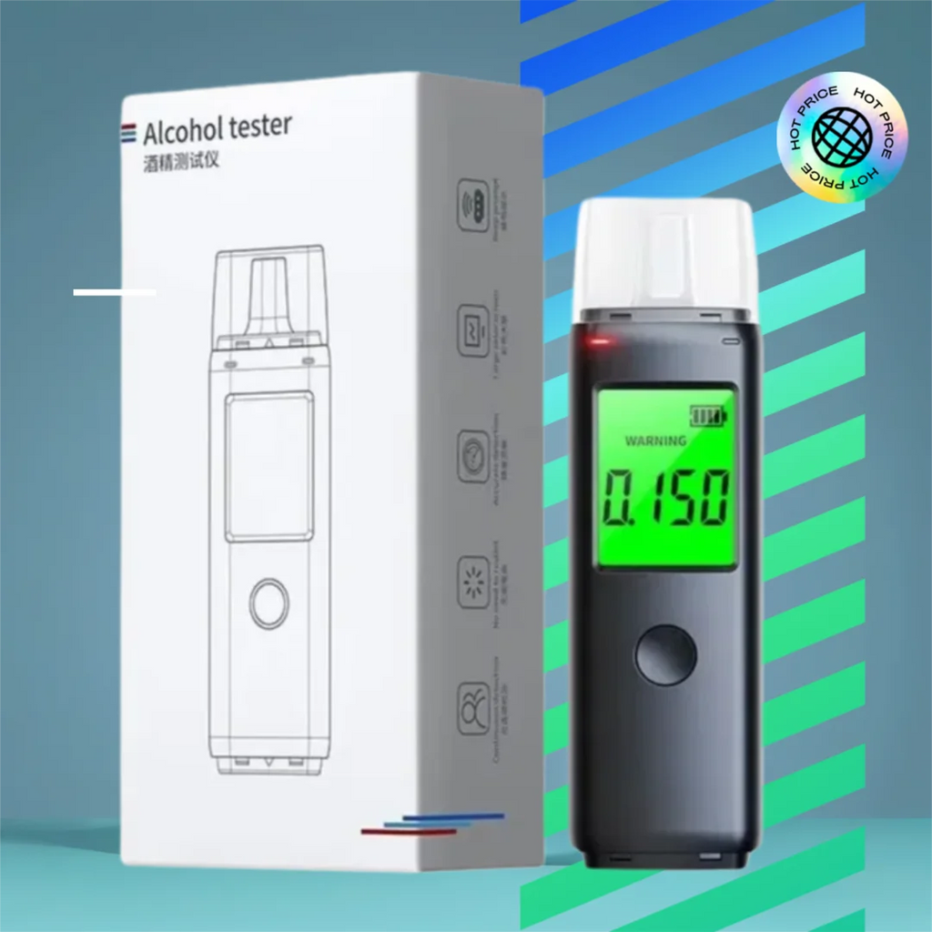 Professional Alcohol Detector Breath Alcohol Tester Digital Display Breathalyzer Rechargeable Alcotester Drunk Driving Test