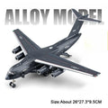 1:180 Y-20 Transport Plane Model Toy Car Music Light Pull Back Drop Resistant Combat Aircraft Military Models Ornaments Boy Gift
