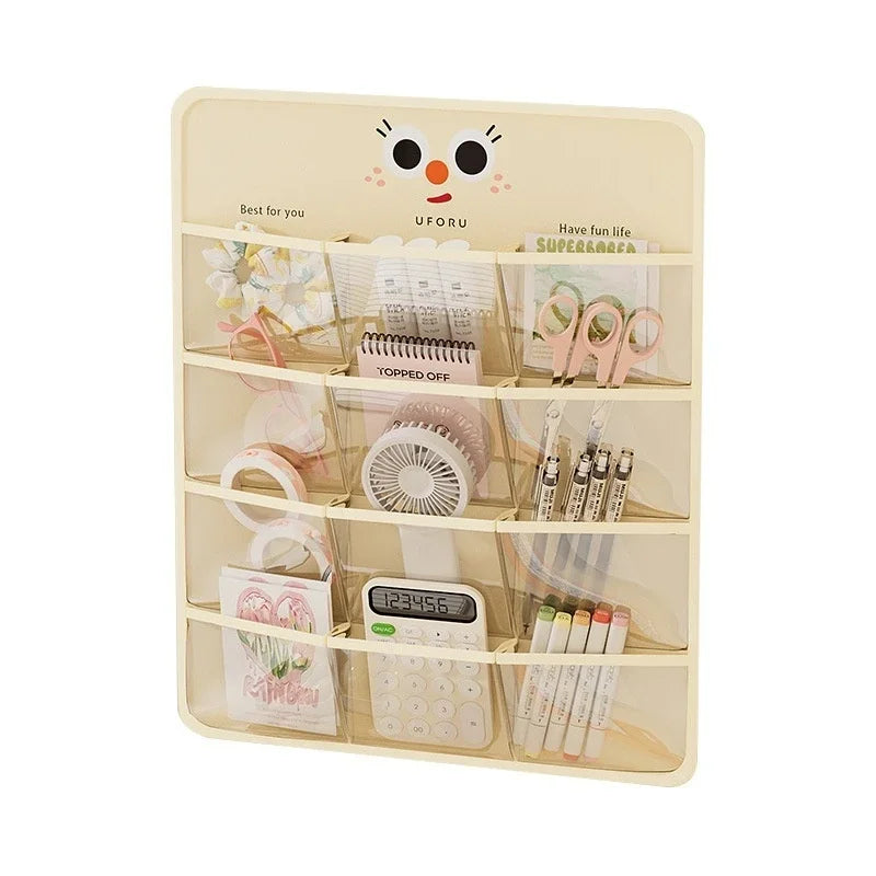 Storage Bag Bedside Mobile Phone Storage Bag Fabric Storage Hanging Bag Student Dormitory Wall-mounted Multifunctional
