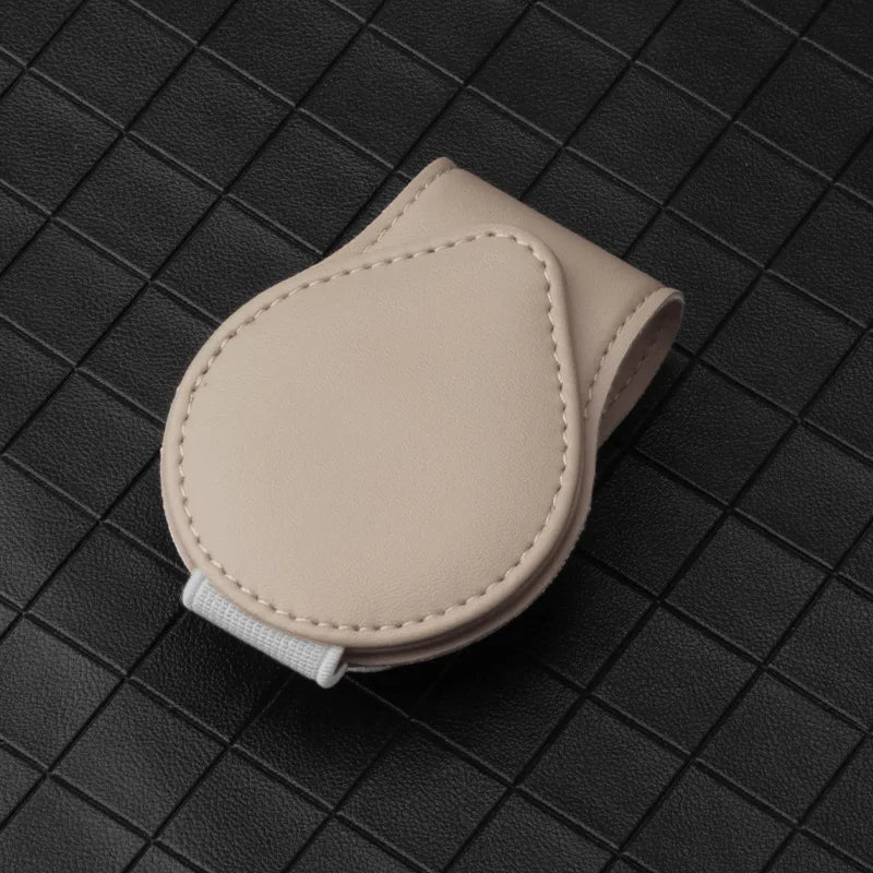 Leather Sunglasses Clip Sun Visor Car Interior Card Ticket Fastener Portable Sunglasses Holder Clips Auto Interior Accessories