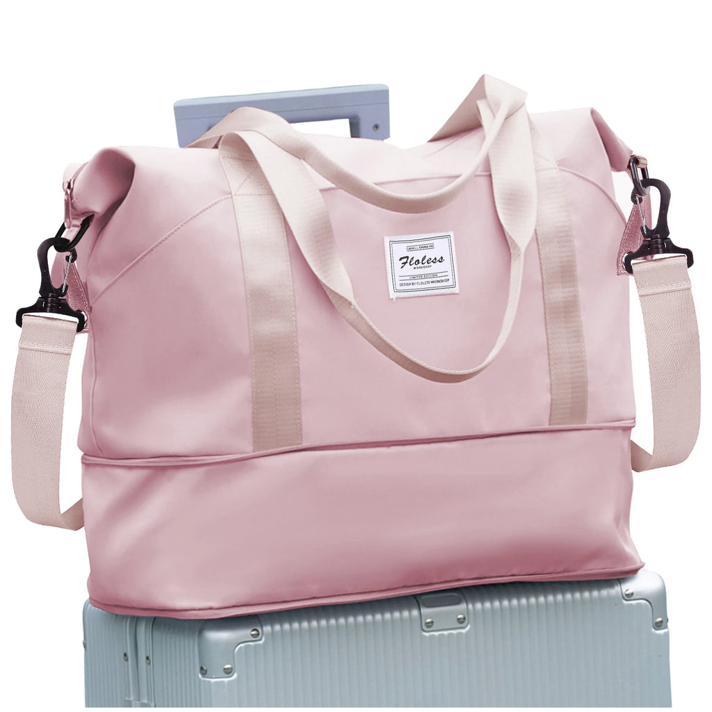 Expandable Travel Bag for Ryanair Easyjet, Hand Luggage Sport Bag Gym Bag, Large Capacity Foldable Travel Duffel Bag Weekend Bag