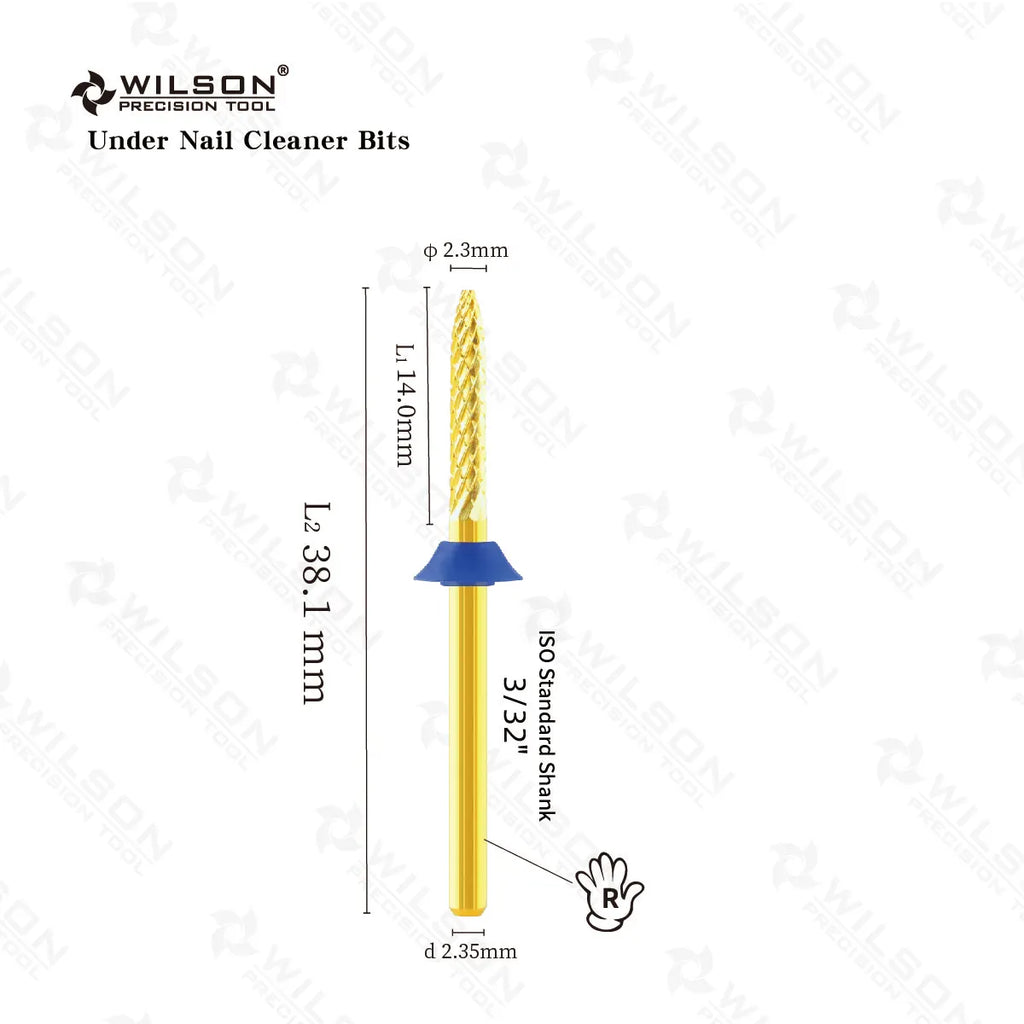 WILSON Under Nail Cleaner Bits-right handed only Nail Accessories/Tools/Manicure/Drill Bits/tools