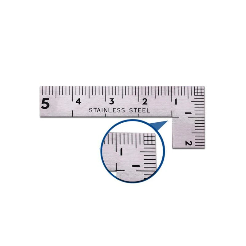 SHINWA 12101/12103/10424 High-Precision Mini Right Angle Gauge 90° Polished Double-Sided Scale