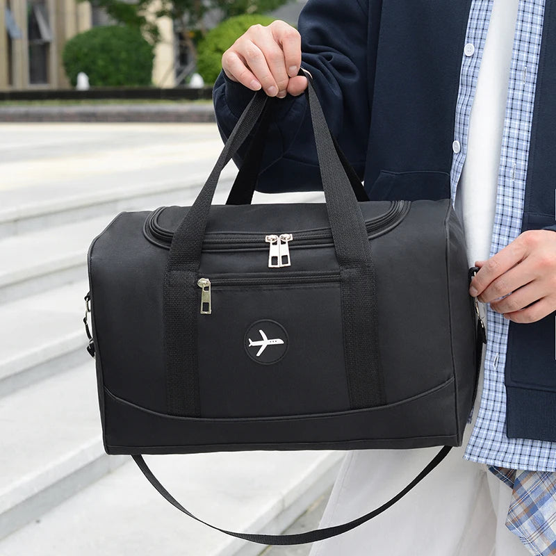 Foldable Storage Travel Bag, Extra-Large Capacity Crossbody Luggage Bag